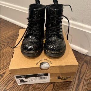 Dr. Martens Black Sparkle Boots